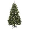 vidaXL Artificial Christmas Tree Green 210 cm PVC and Metal