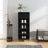 vidaXL Shoe Cabinet Black 40x36x105 cm Engineered Wood