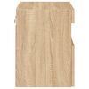 vidaXL TV Wall Cabinet with LED Lights Sonoma Oak 40x30x40 cm