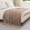 vidaXL Throw Blankets 6 pcs Camel 200 x 150 cm Fleece