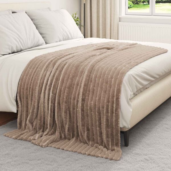 vidaXL Throw Blankets 6 pcs Camel 200 x 150 cm Fleece