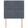 vidaXL Headboard with Headboard Dark Grey 100 cm Faux Leather
