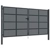 vidaXL Garden Gate Anthracite 400x175 cm Steel