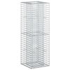 vidaXL Gabion Raised Bed Silver 50 x 50 x 150 cm Galvanised Steel