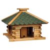 dobar Square Bird House Natural and Green