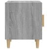 vidaXL Bedside Cabinets 2 pcs Grey Sonoma Engineered Wood