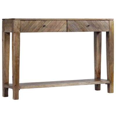 vidaXL Console Table Solid Mango Wood 118x30x80 cm
