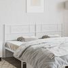 vidaXL Metal Headboard White 200 cm