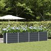 vidaXL Planter Anthracite 385 x 50 x 77 cm Galvanised Steel