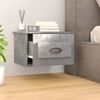 vidaXL Wall-mounted Bedside Cabinets 2 pcs Concrete Grey 41.5x36x28cm