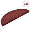 vidaXL Self-adhesive Stair Mats 30 pcs 56 x 17 x 3 cm Bordeaux Red