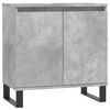 vidaXL Bathroom Cabinet Concrete Grey 58x33x60 cm Engineered Wood