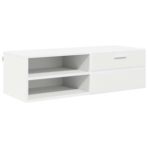 vidaXL Wooden Cabinet White 100.5 x 39 x 30 cm Engineered Wood