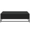 vidaXL Coffee Table Black 100x100x30 cm Engineered Wood and Metal