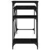 vidaXL Desk Black Oak 135 x 50 x 90 cm Engineered Wood