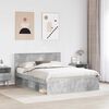 vidaXL Bed Frame Concerte Grey 150 x 200 cm Solid Pine Wood