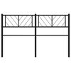 vidaXL Metal Replace Headboard Black 150 cm