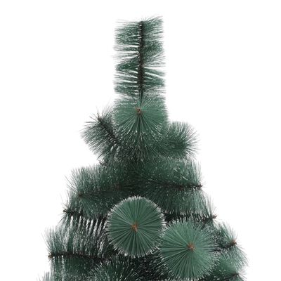 vidaXL Artificial Pre-lit Christmas Tree with Stand Green 210 cm PET
