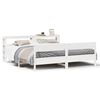 vidaXL Bed Frame without Mattress White 180x200 cm Super King Solid Wood Pine
