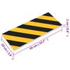 vidaXL Wall Protectors 6 pcs Yellow&Black 50x10x2 cm EVA Foam