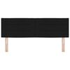 vidaXL LED Headboard with LED Strip Lights Manual Black 160 cm Fabric