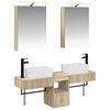 vidaXL Bathroom Cabinet Set 5 pcs Sonoma Oak Engineered Wood