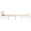 vidaXL Bed Frame without Mattress White 120x190 cm Small Double Solid Wood Pine