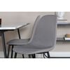 Venture Home Dining Chairs 2 pcs Polar Polyester Grey and Black