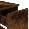 vidaXL Bedside Cabinet with Drawer Smoked Oak 20x36x60 cm