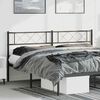vidaXL Metal Headboard Black 193 cm