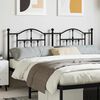 vidaXL Metal Replace Headboard Black 160 cm