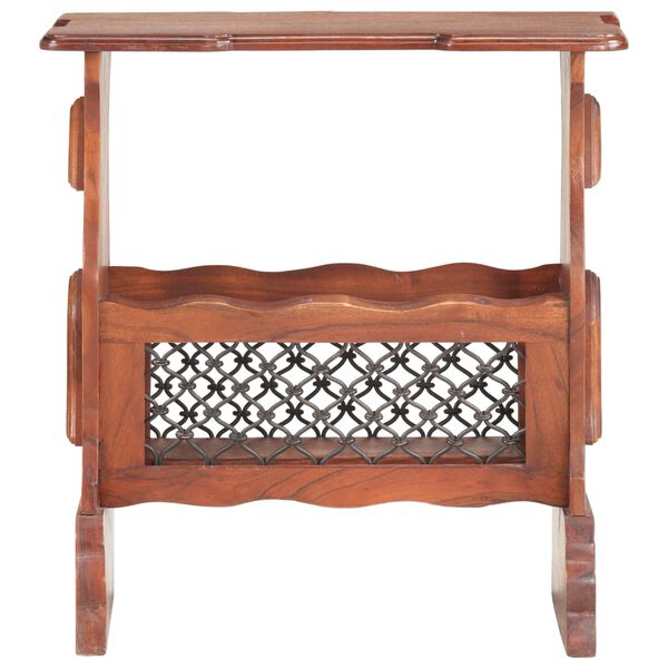 vidaXL Magazine Rack 50x30x53 cm Solid Acacia Wood