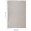 vidaXL Outdoor Flatweave Rug 120x170 cm Light Grey
