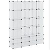vidaXL Modular Cabinet 18 Compartments White 37x146x180.5 cm