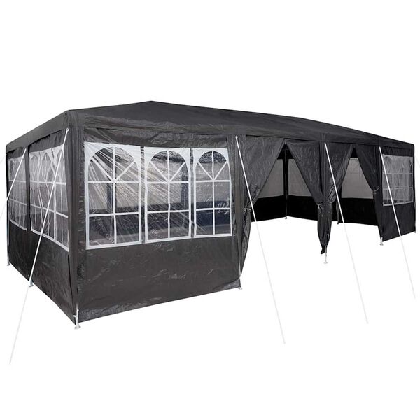 vidaXL Party Tent Anthracite and White 800 x 400 x 266 cm
