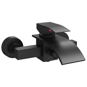 vidaXL Shower Mixer Tap Black G 1 / 2 inches