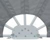vidaXL Collapsible Terrace Side Awning Grey 200 cm