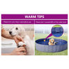 vidaXL Foldable Dog Swimming Pool Red 160x30 cm PVC