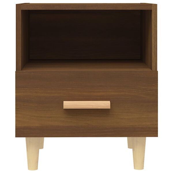 vidaXL Bedside Cabinets 2 pcs Brown Oak 40x35x47 cm