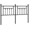 vidaXL Metal Replace Headboard Black 180 cm