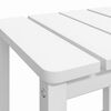 vidaXL Garden Adirondack Table White 38x38x46 cm HDPE