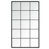 vidaXL Wall Mirror Black 100x60 cm Metal