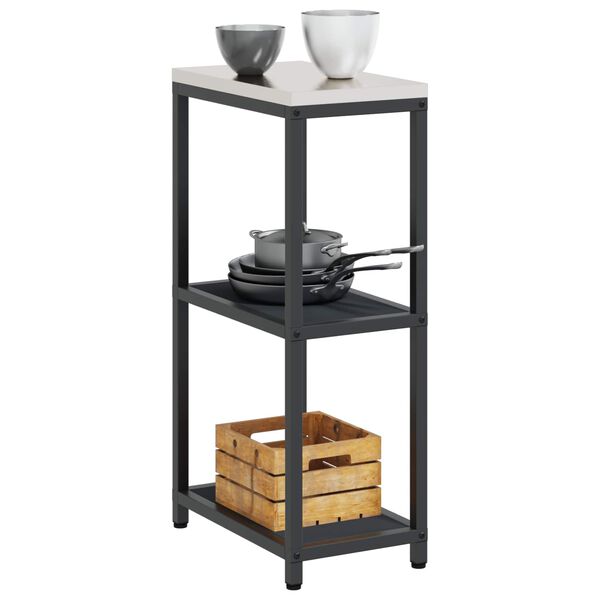 vidaXL Kitchen Storage with Shelf Anthracite 30 x 50 x 92 cm Steel