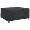 vidaXL Furniture Cover Plain Black 200 x 165 x 80 cm 210D