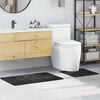 vidaXL Anti-slip Bath Mat Set 2 pcs Dark Grey PP