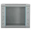 vidaXL Network Cabinet with Storage Grey 60 x 45 x 50 cm Steel