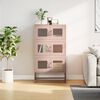 vidaXL Highboard Pink 68x39x123 cm Steel