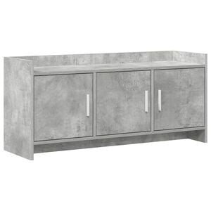 vidaXL TV Cabinet 102 x 33 x 47 cm Concrete Grey Engineered Wood