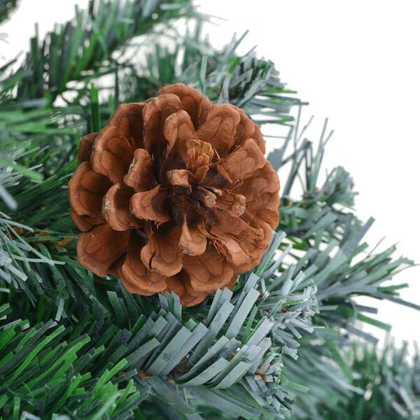 vidaXL Artificial Pre-lit Christmas Tree with Ball Set Pinecones 180 cm