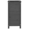 vidaXL Garden Planter Grey 40x40x78 cm Solid Wood Pine